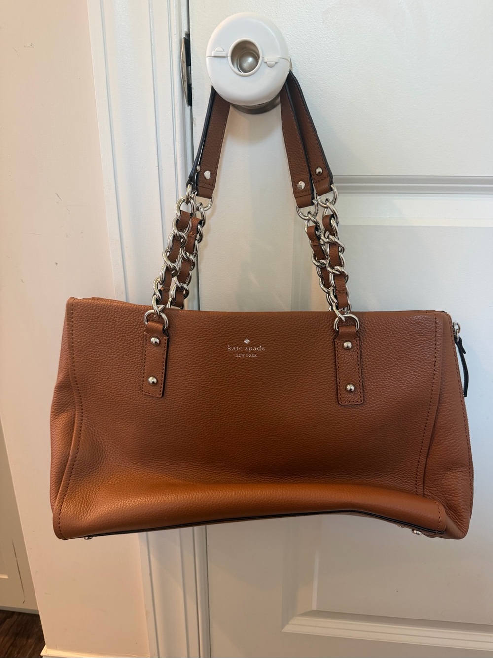 NWT Kate Spade Tan Pebbled Leather Shoulder Bag